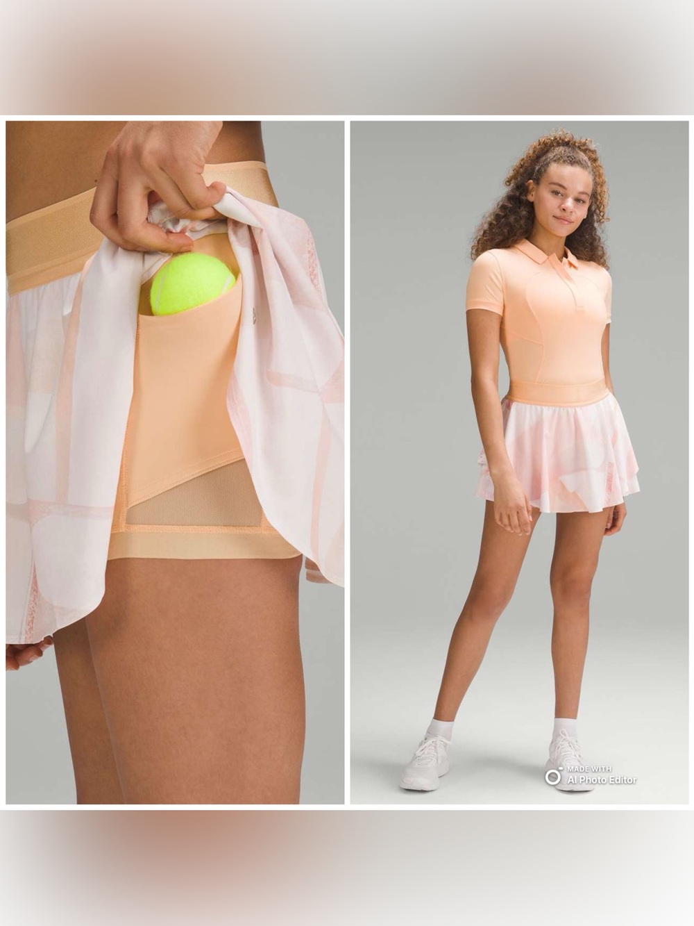 Lululemon Court Rival High Rise Skirt Liner Shorts Ball/Phone Pocket Size 0